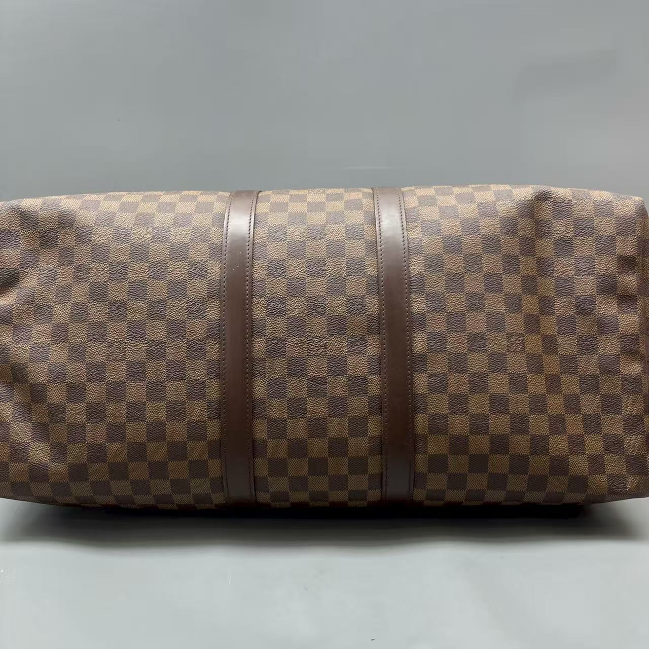 Louis Vuitton - Keepall 55 - Coated canvas with leather trim - Brown - (Large)