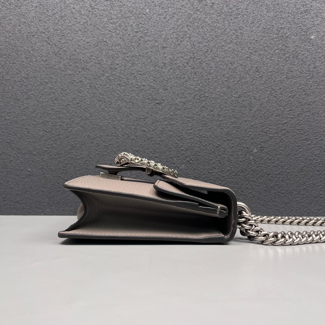 Gucci - Dionysus Small Chain Bag - Leather - Grey - (Small)