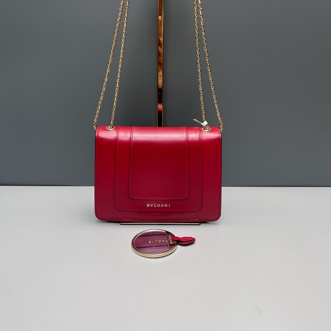 Bvlgari - Serpenti Forever Flap Cover Bag - Cowhide leather - Red - (Small)