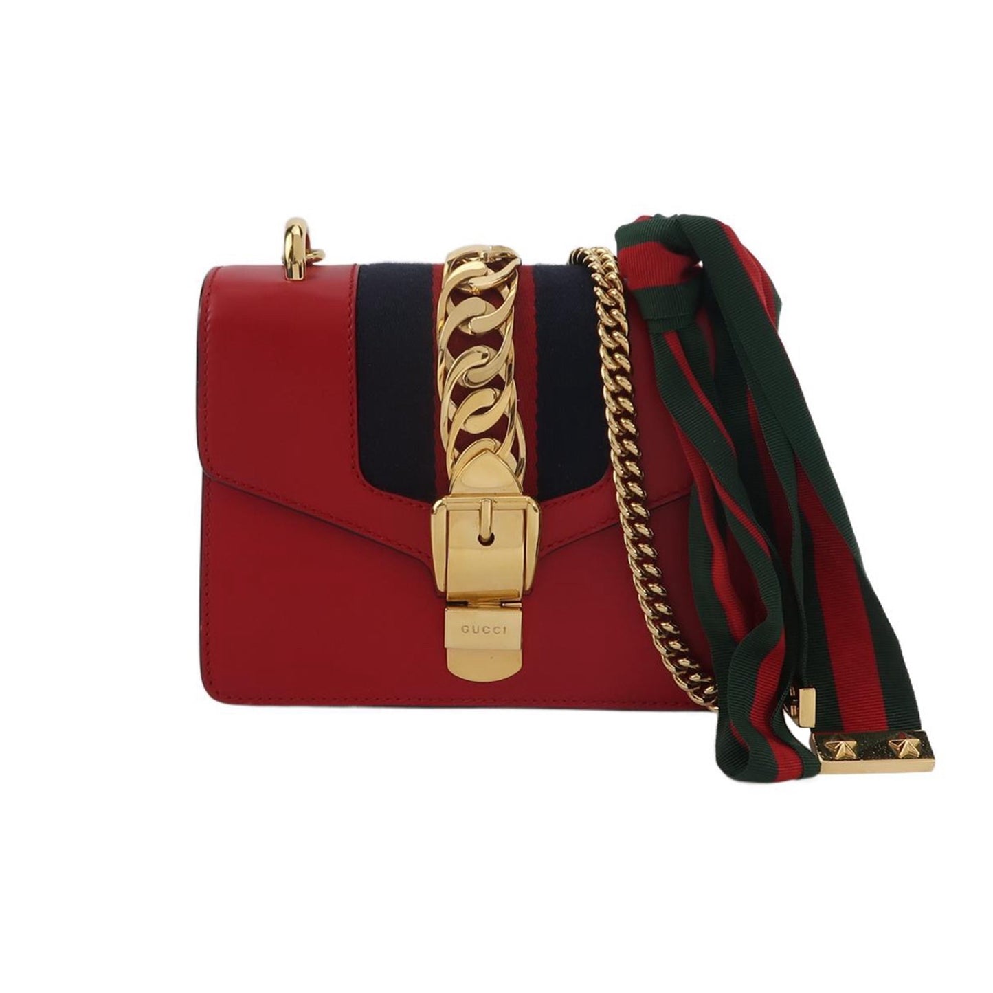 Gucci - Sylvie - Leather - Red - (Mini)