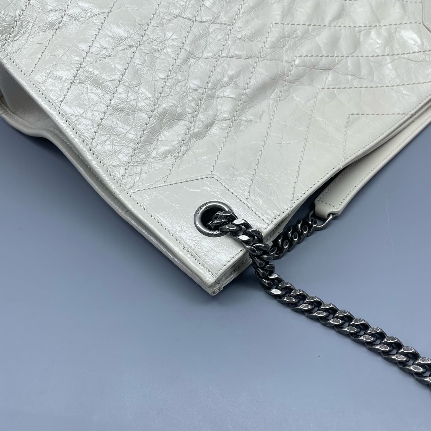 Saint Laurent - Niki Small Tote - Leather - White - (small)