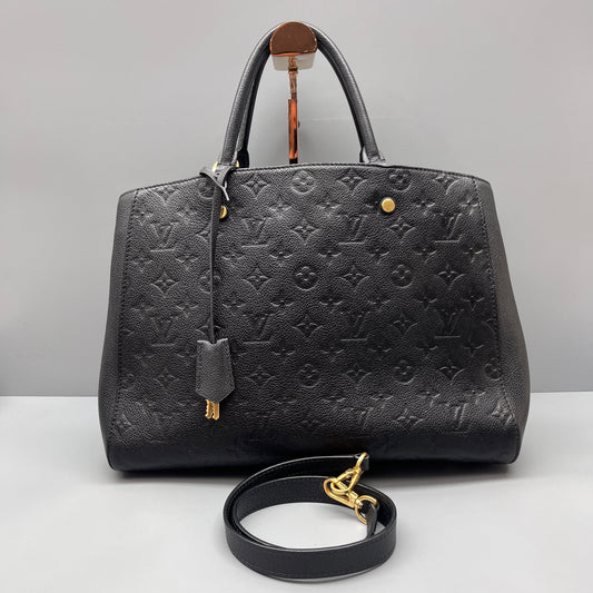Louis Vuitton - Montaigne MM - Monogram Empreinte leather - Black - (medium)