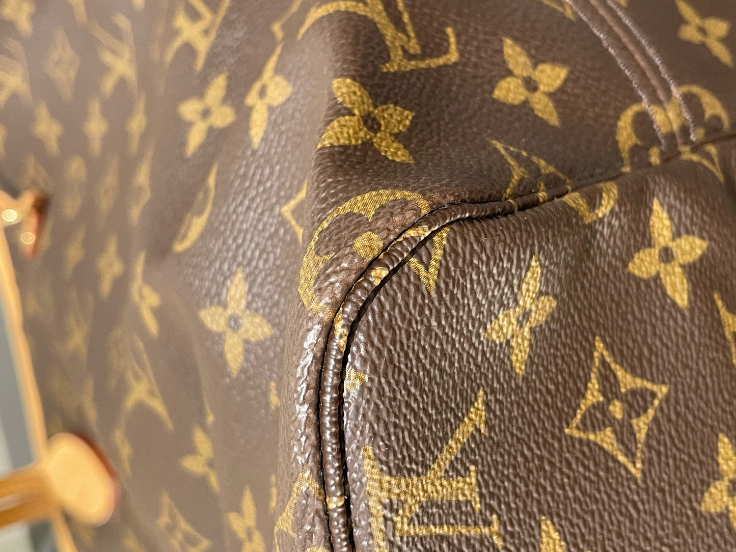 Louis Vuitton - Neverfull GM - Monogram coated canvas with natural cowhide leather trim - Brown - (Large)
