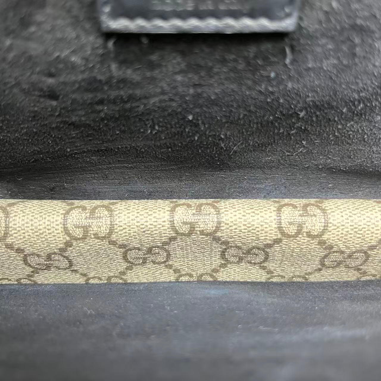 Gucci - Dionysus Small Shoulder Bag - GG Supreme canvas with suede and leather trim - Beige and Black - (Small)