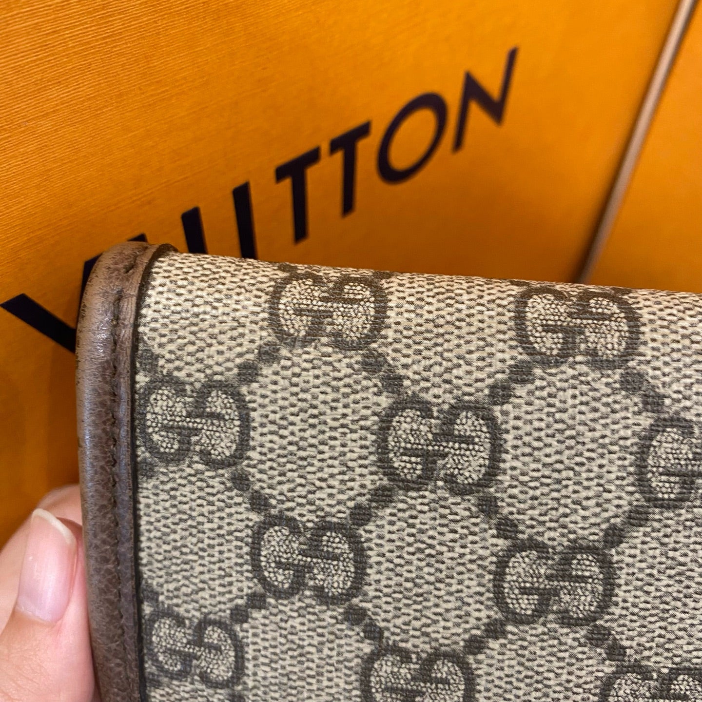 Gucci - Tiger Head Belt Bag 54387 - GG Supreme coated canvas with leather trim - Beige and Brown - (Medium)