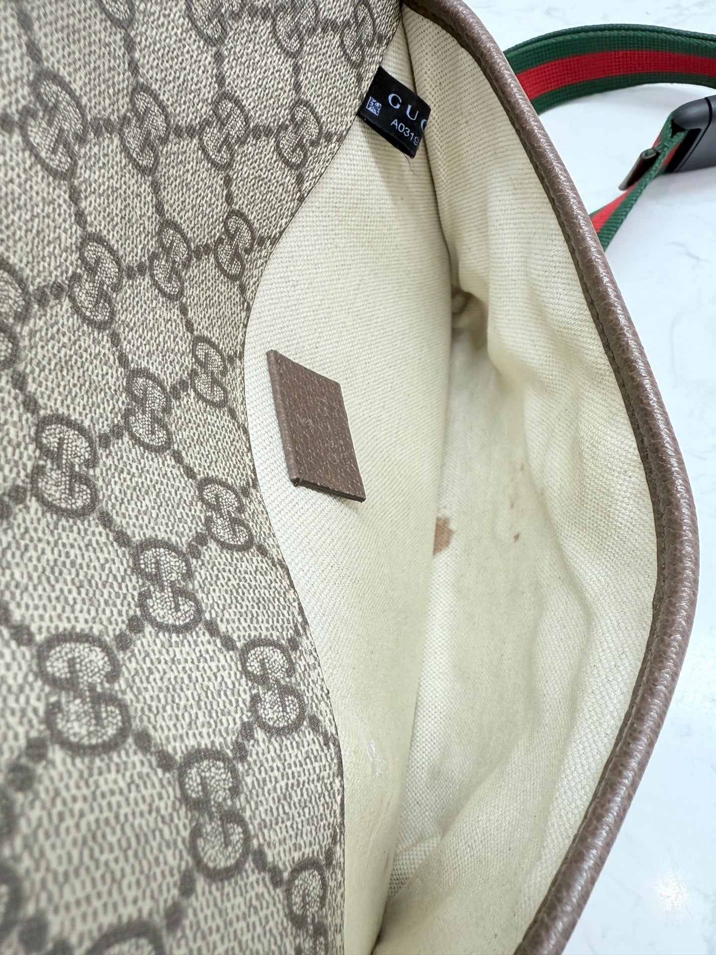 Gucci - GG Supreme Tiger Head Belt Bag - Coated canvas with leather trim - Brown - (small)
