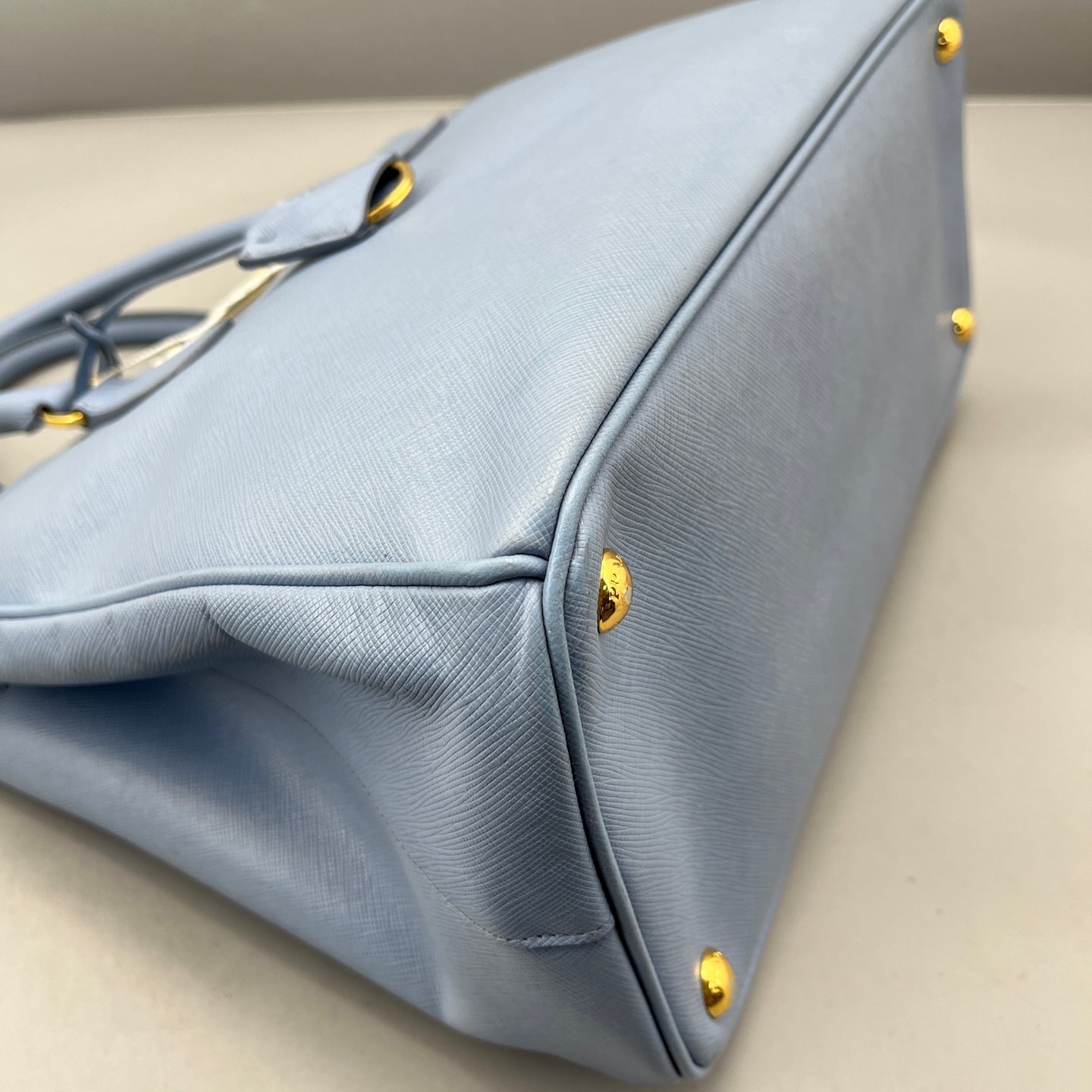Prada - Saffiano Lux Tote (Galleria Bag) - Saffiano leather - Blue - (large)