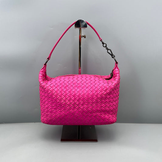 Bottega Veneta - Intrecciato Lunchbox Bag - Nappa leather - Hot Pink - (Small)