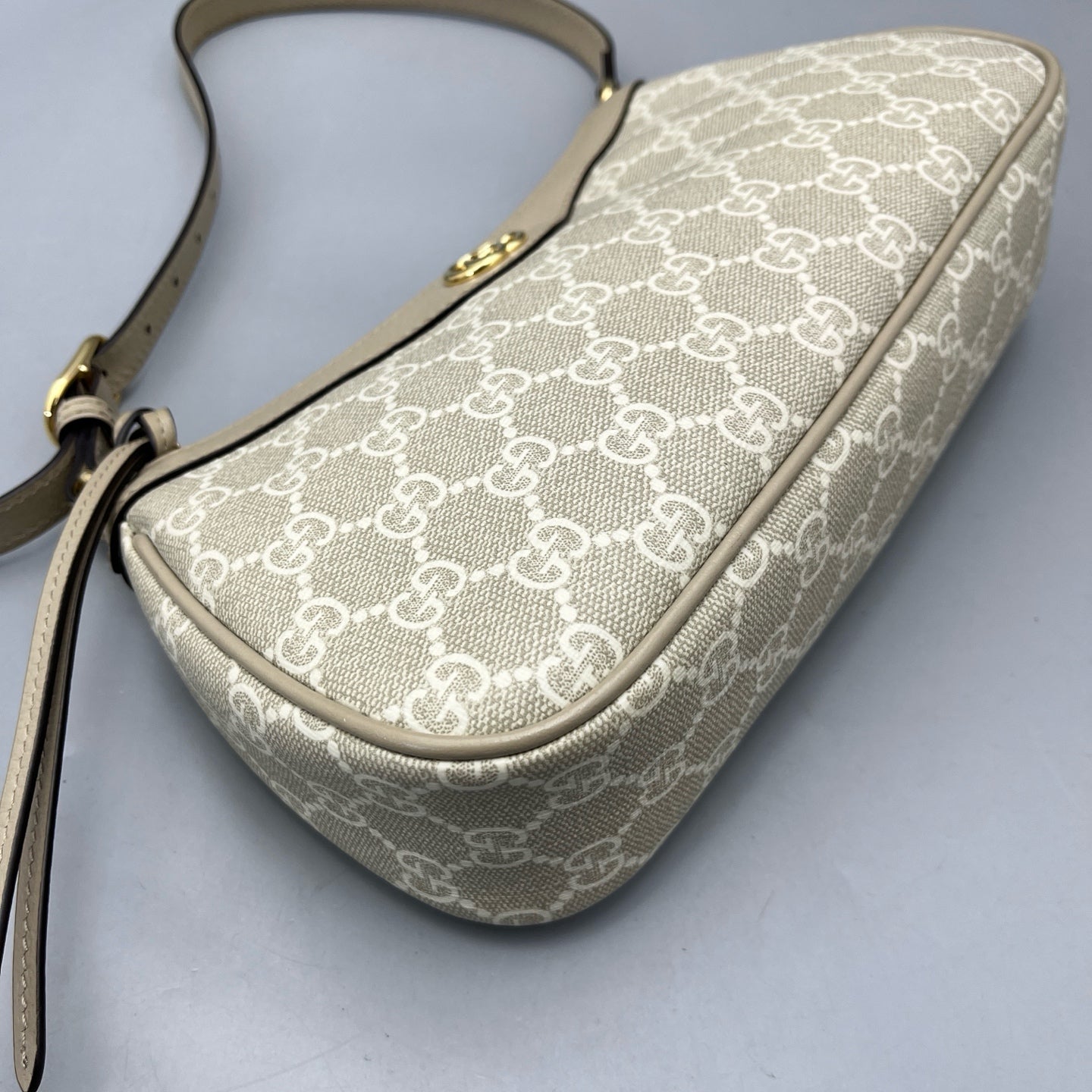 Gucci - Ophidia Shoulder Bag - GG Supreme canvas with leather trim - Beige - (mini)