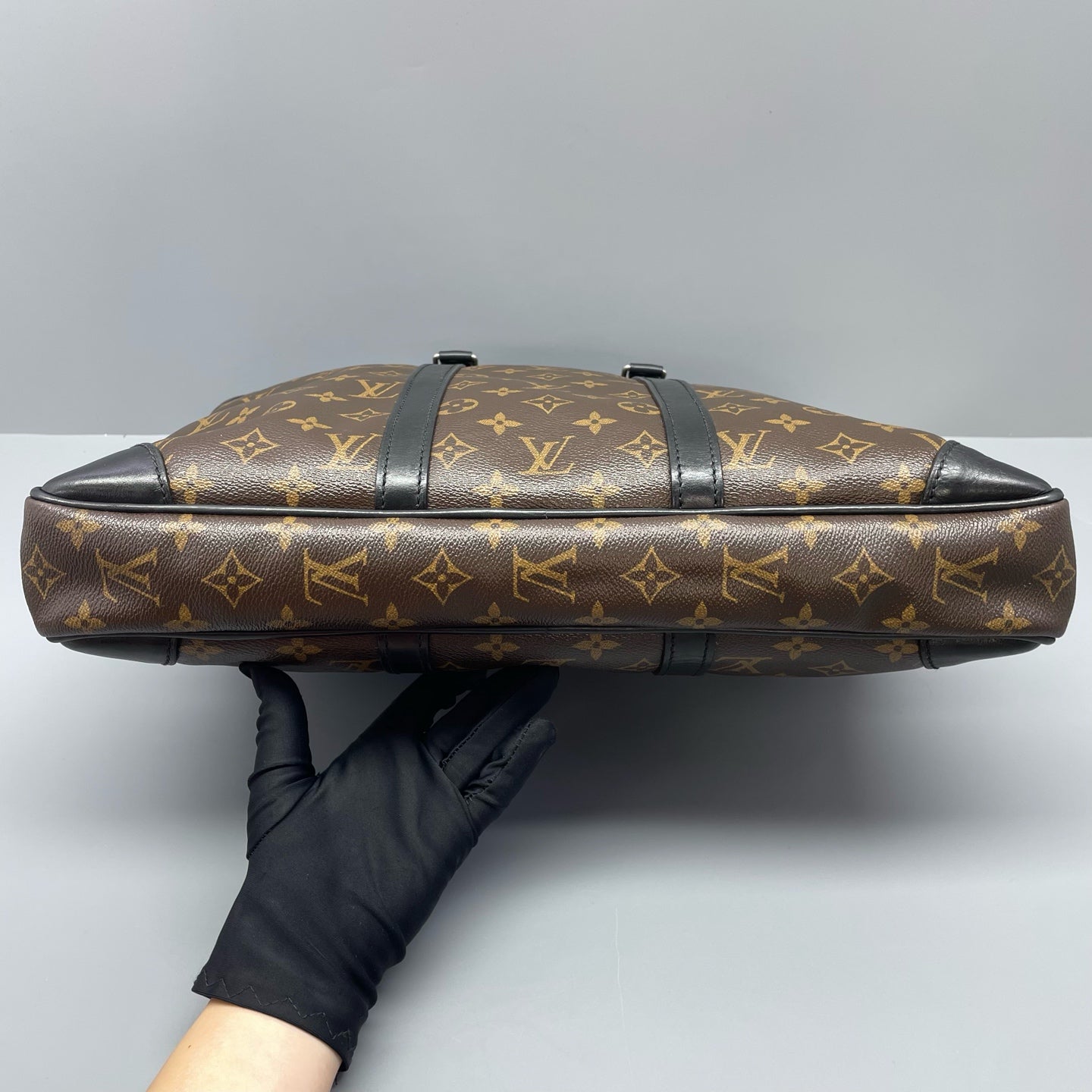 Louis Vuitton - Porte-Documents Voyage Briefcase - Monogram Canvas with Leather Trim - Brown - (medium)