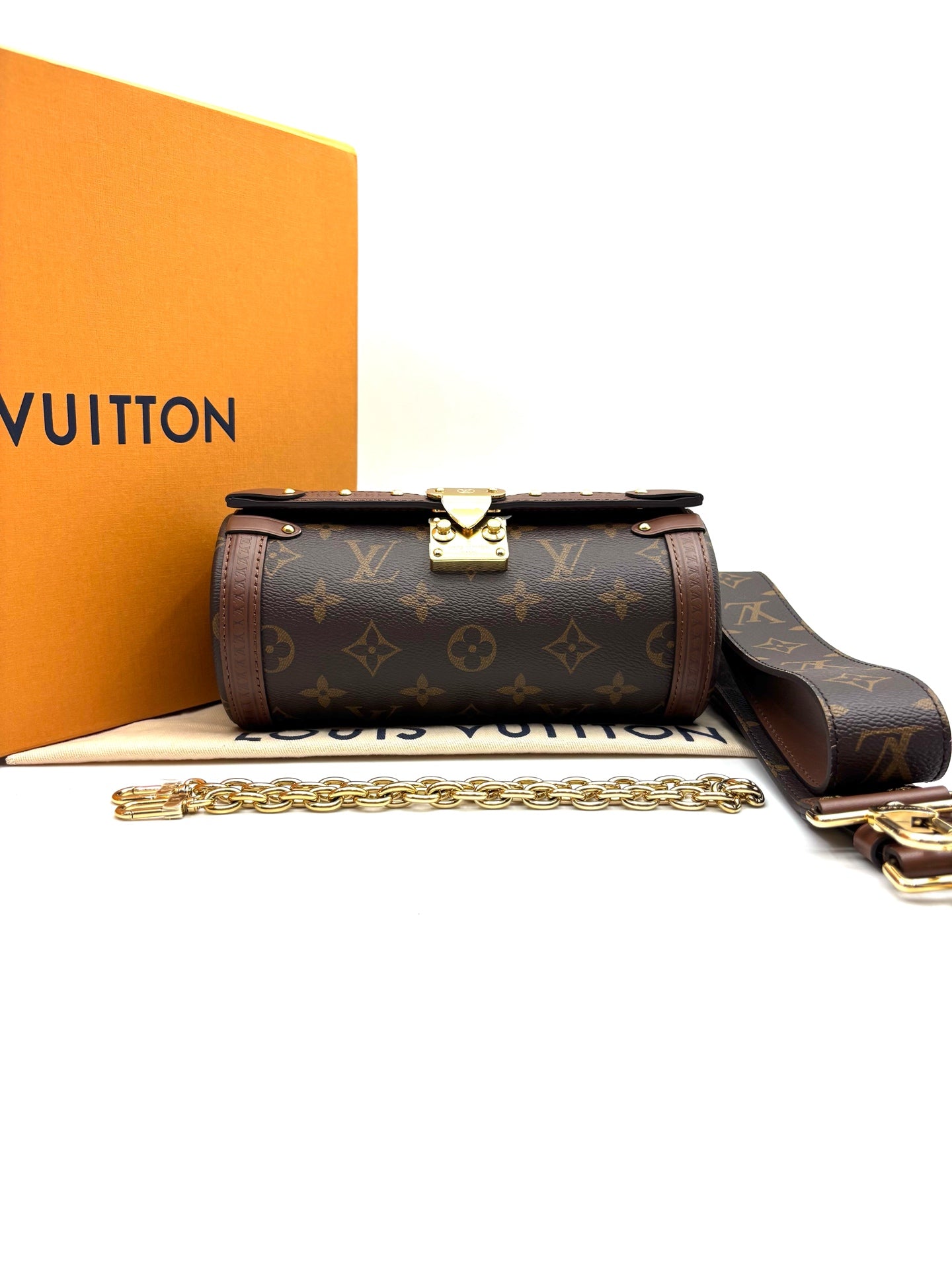 Louis Vuitton - Papillon Trunk - Monogram coated canvas with cowhide leather trim - Brown - (Mini)