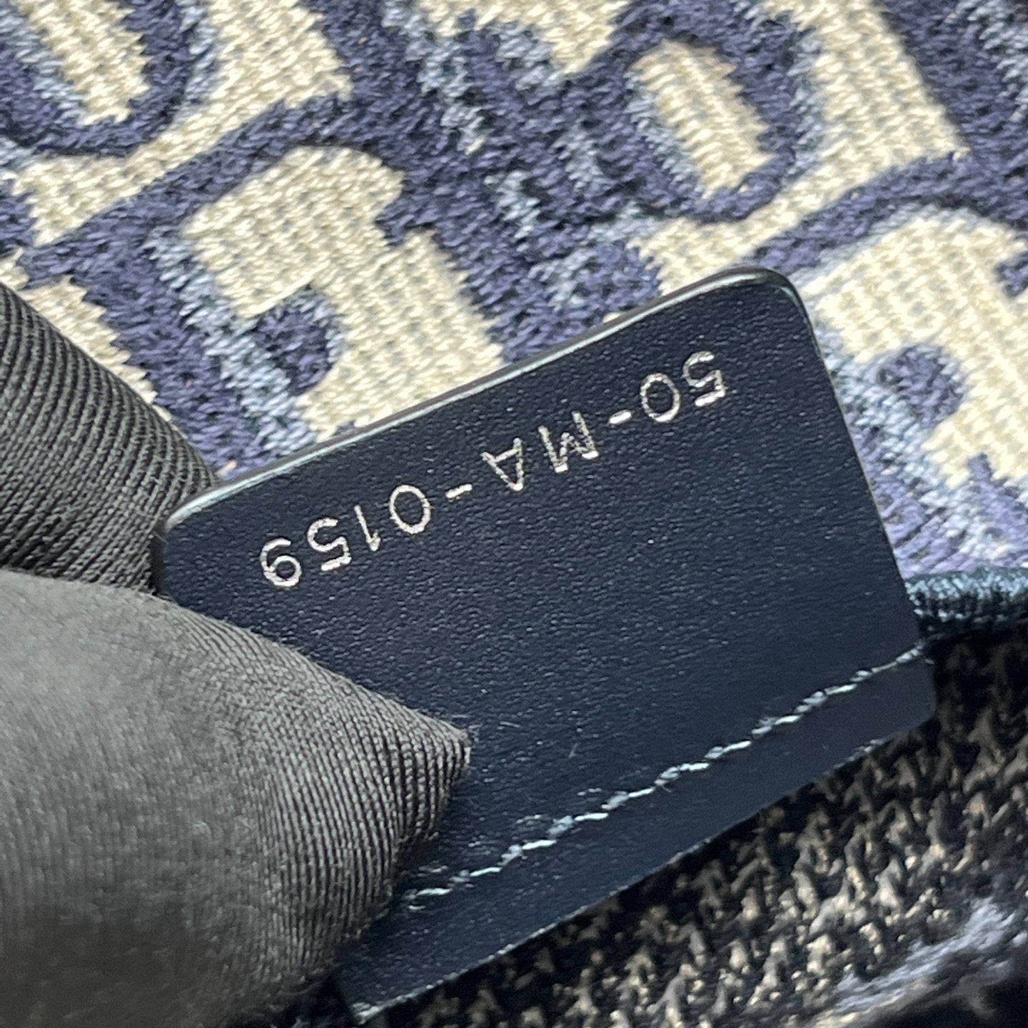 Dior - Camp Messenger Bag - Embroidered jacquard canvas - Navy and Beige - (Medium)