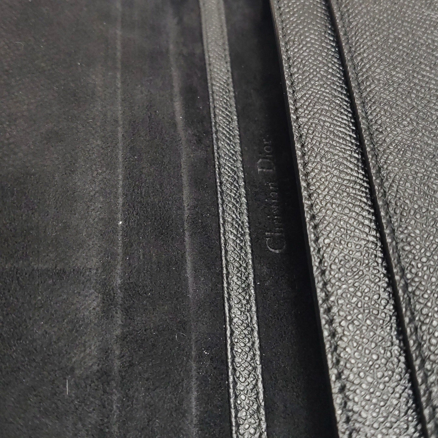 Dior - 30 Montaigne Flap Wallet on Chain - Grained Calfskin Leather - Black - (mini)