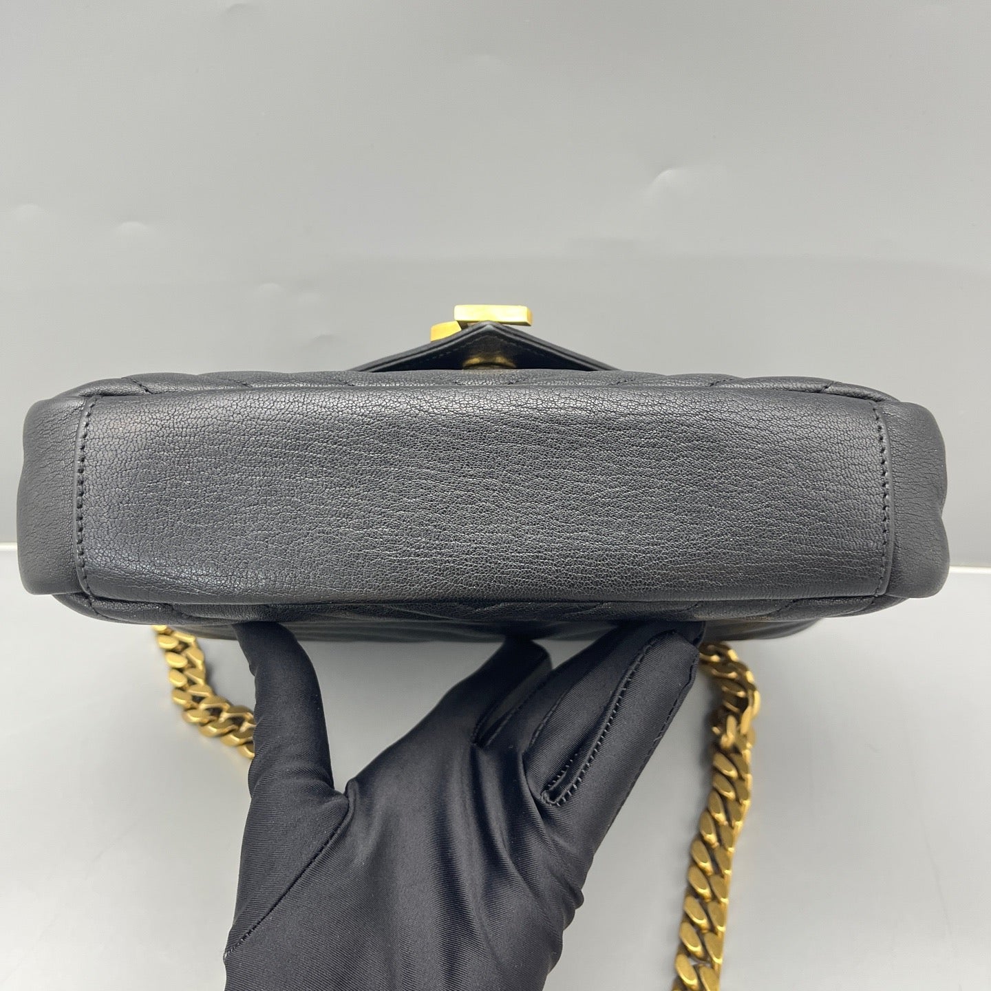 Saint Laurent - Collège Monogram Messenger Bag - Calfskin leather - Black - (medium)