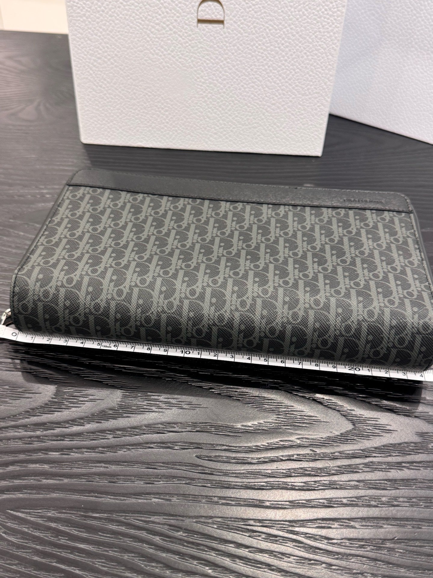 Dior - Oblique Zip-Around Clutch Wallet - Dior Oblique canvas and leather - Black and Grey - (medium)