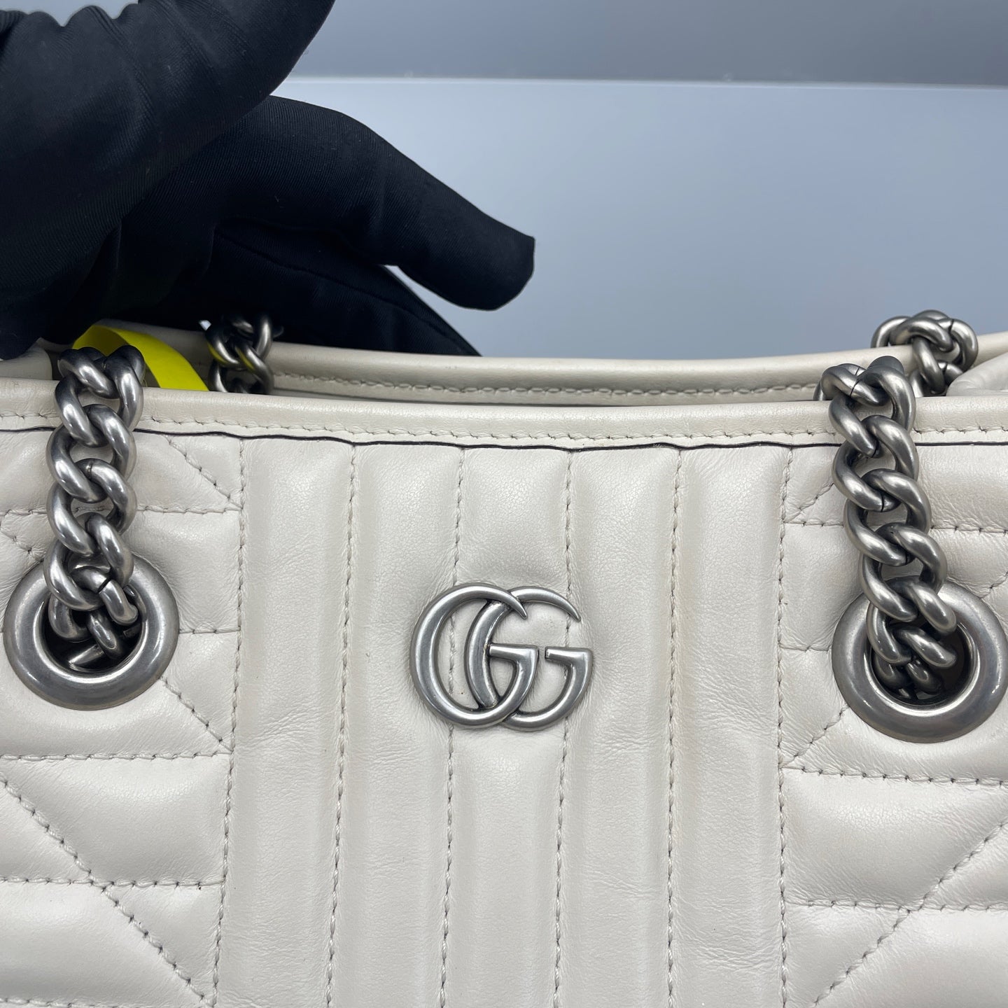 Gucci - Marmont Small Tote - Leather - White - (Small)