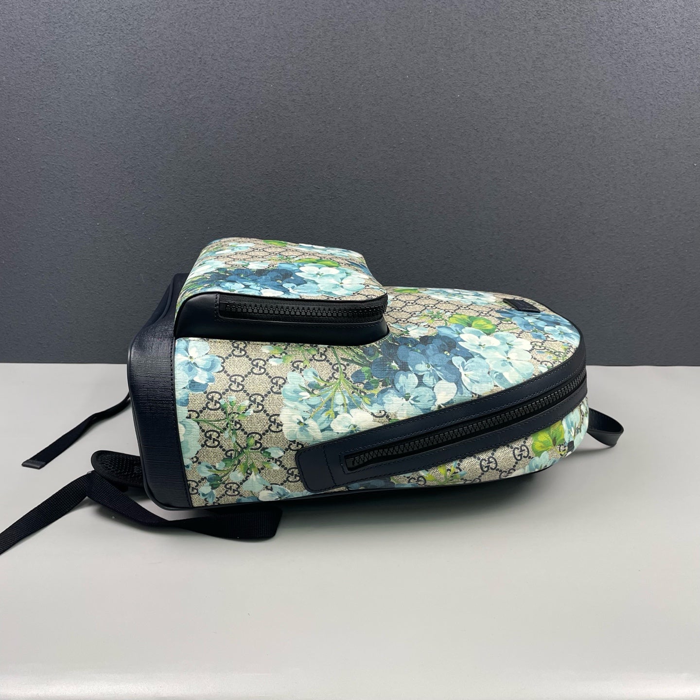 Gucci - Geranium Floral GG Supreme Backpack - GG Supreme canvas with leather trim - Multicolour - (Medium)