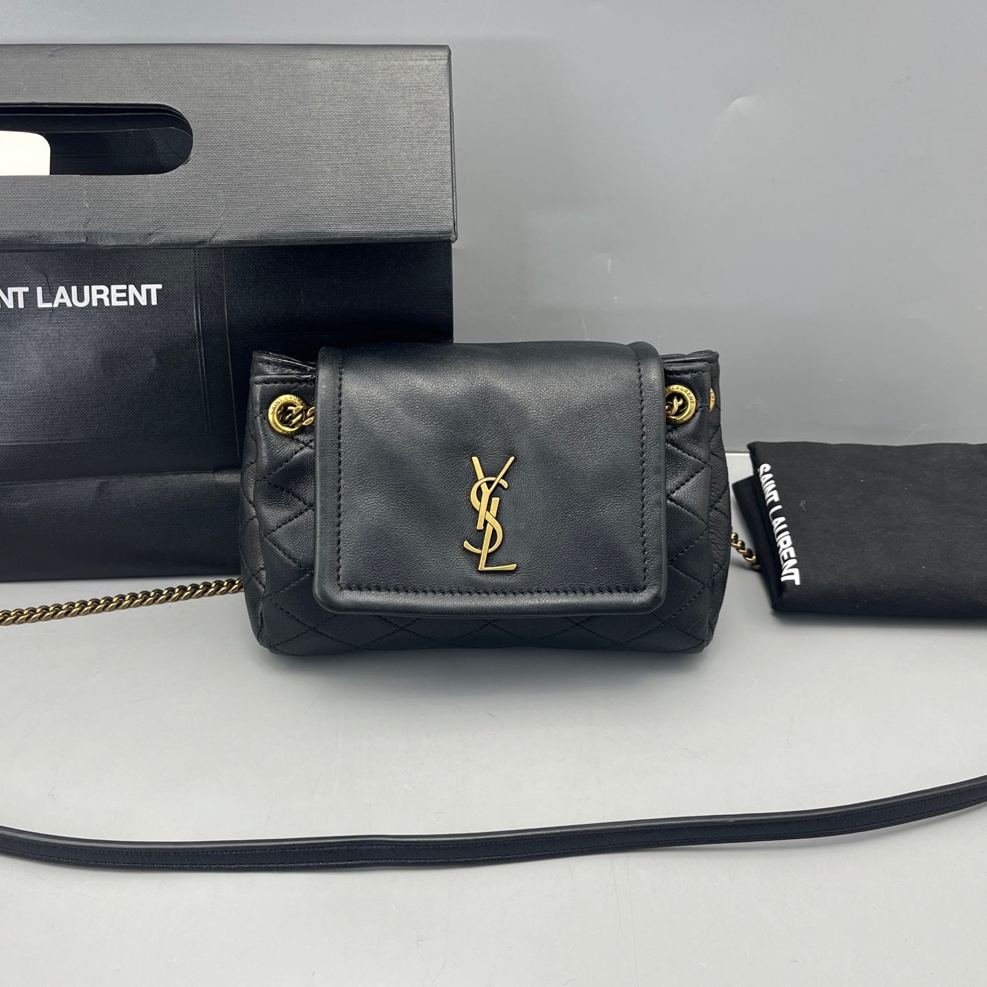 Saint Laurent - Lolita Chain Bag - Leather - Black - (mini)