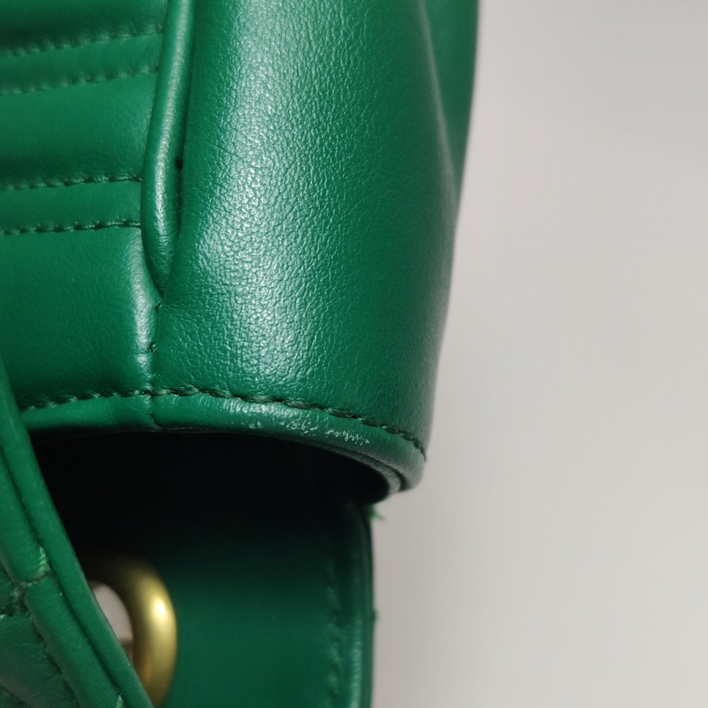 Gucci - GG Marmont Matelassé Small Shoulder Bag - Leather - Green - (small)