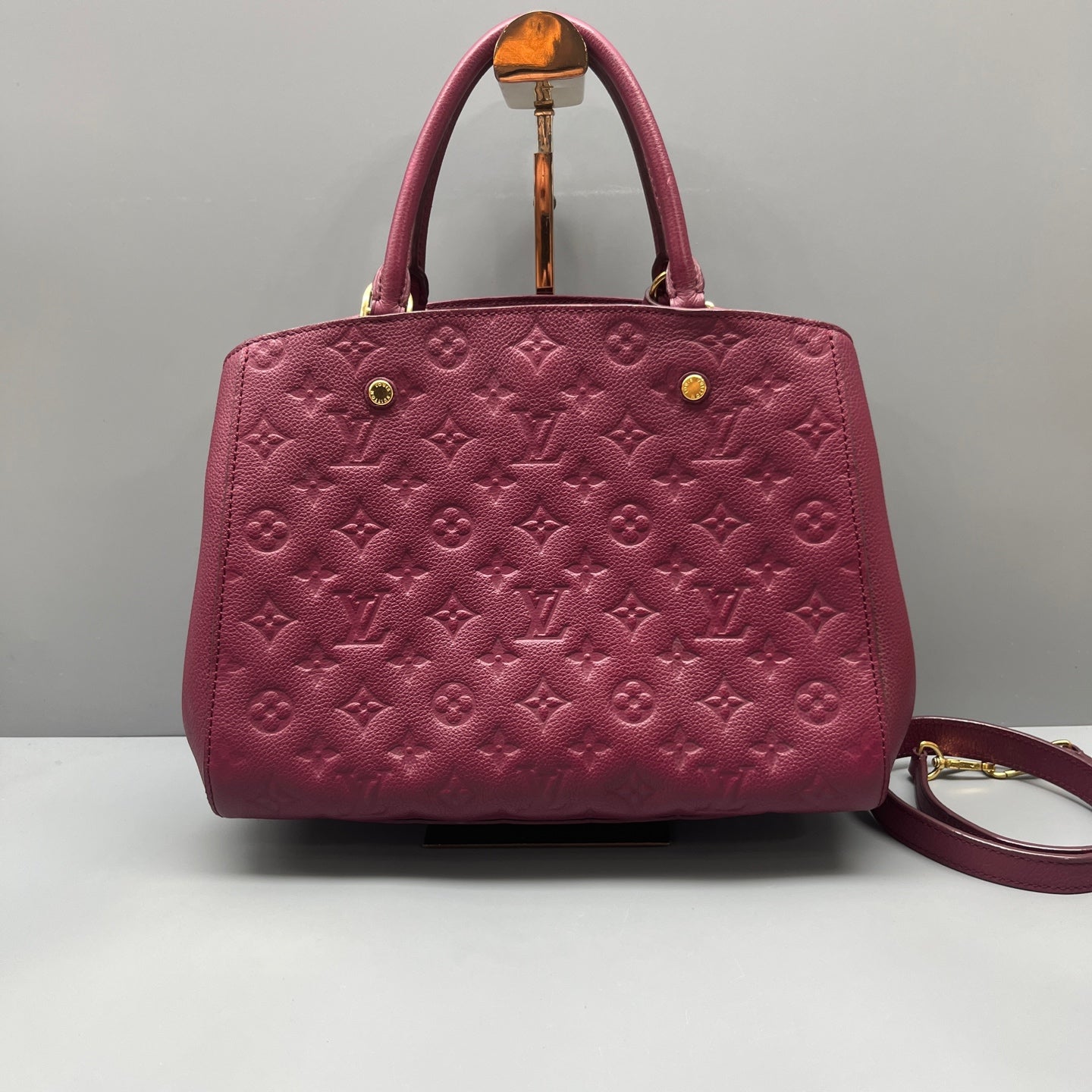 Louis Vuitton - Montaigne MM - Grained Monogram Empreinte leather - Purple - (medium)