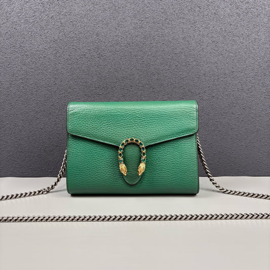 Gucci - Dionysus WOC Chain Bag - Leather - Green - (mini)