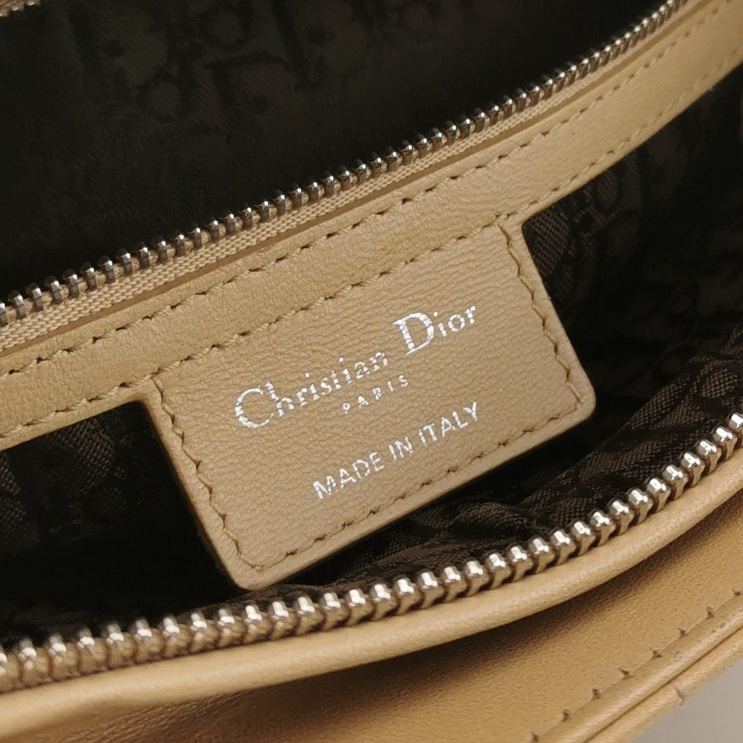 Dior - Lady Dior Tote - Lambskin leather - Beige - (Large)