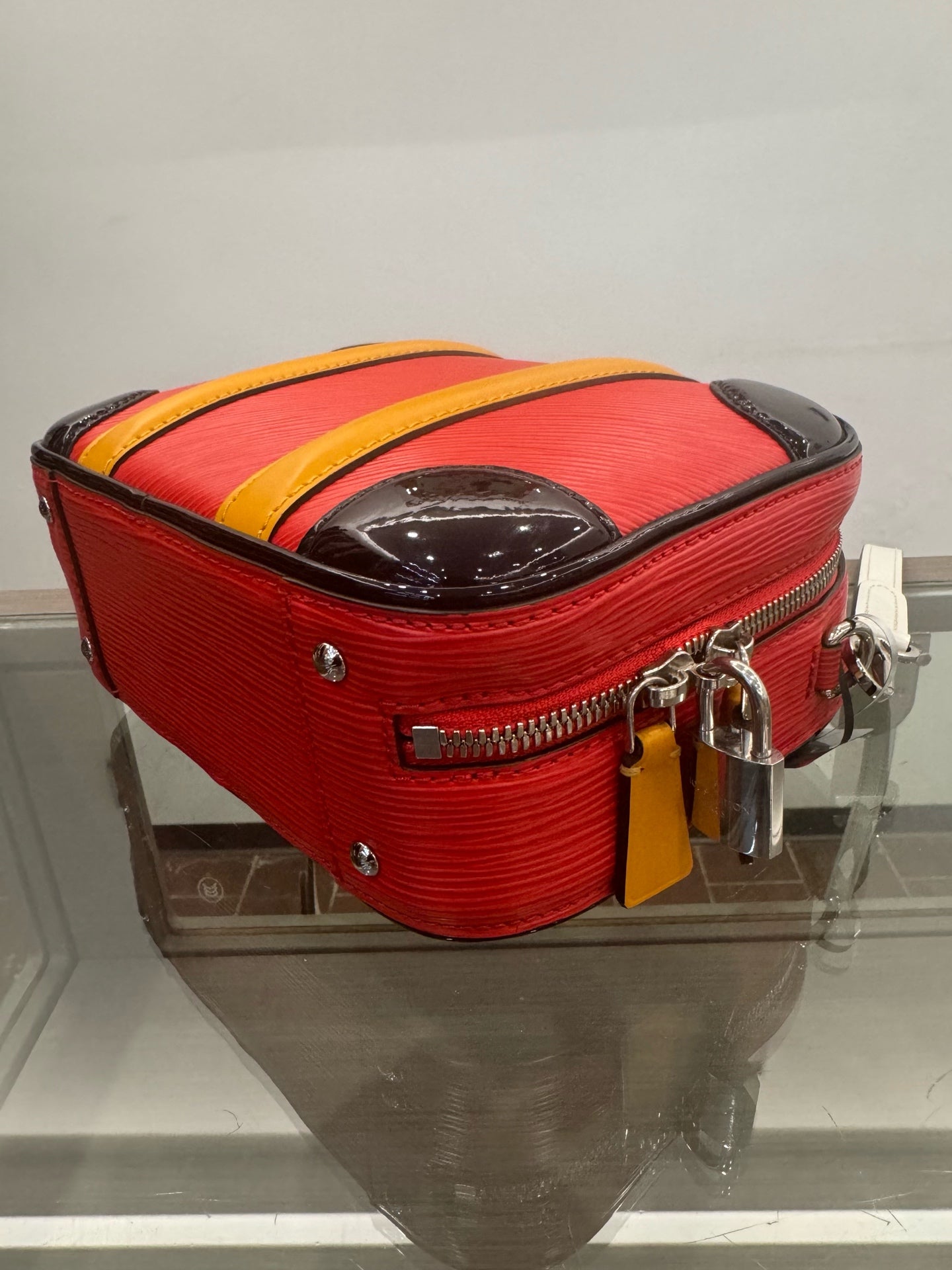 Louis Vuitton - Valisette BB - Epi leather - Red with Black and Yellow Accents - (mini)