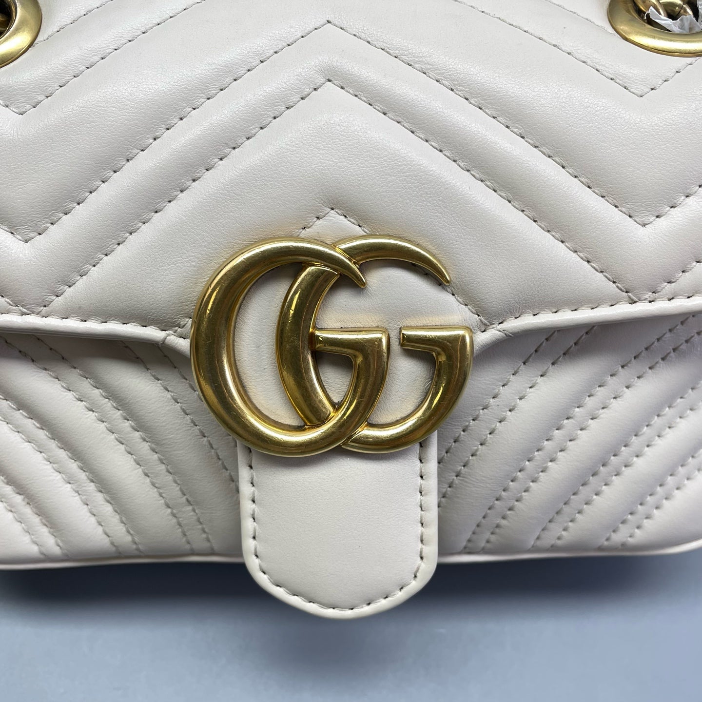 Gucci - Marmont Matelassé Mini Bag - Leather - White - (Mini)