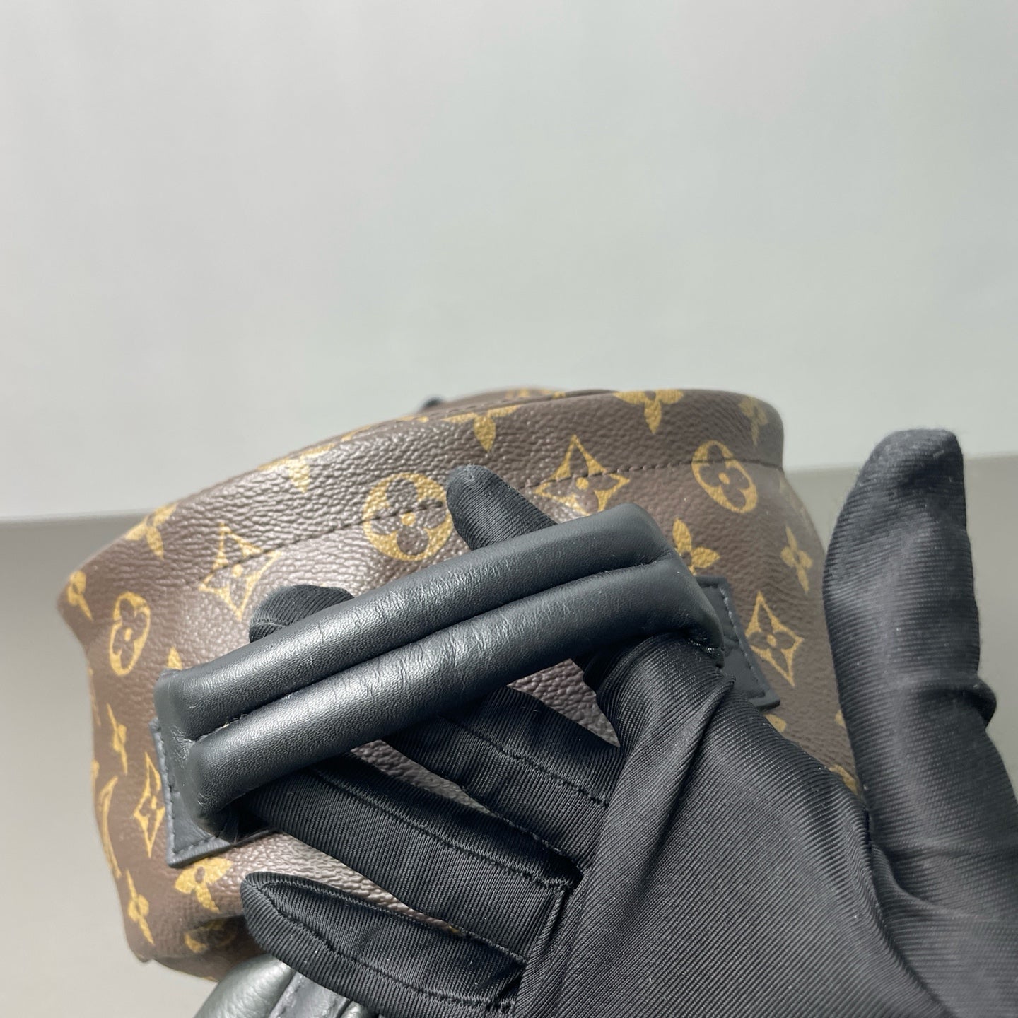Louis Vuitton - Palm Springs PM Backpack - Monogram coated canvas with cowhide leather trim - Brown - (small)