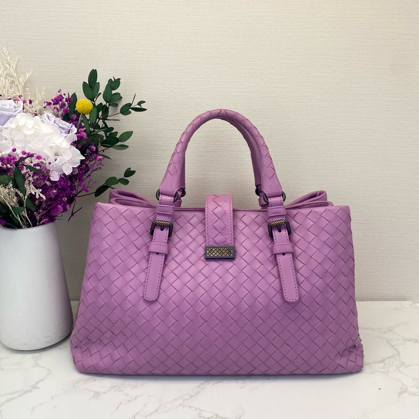 Bottega Veneta - Roma - Leather - Purple - (small)
