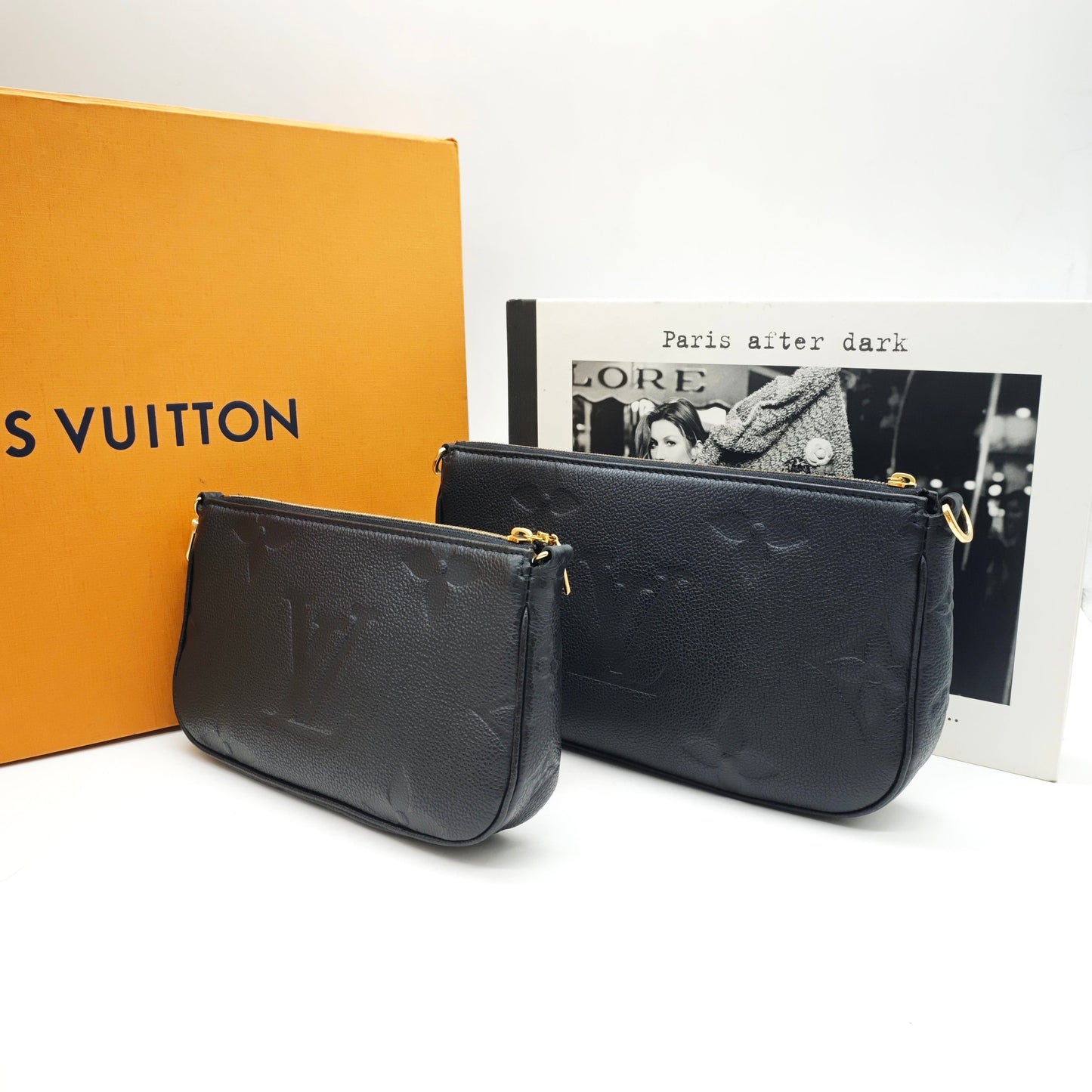Louis Vuitton - Multi Pochette Accessoires - Monogram Empreinte Leather - Black - (medium)