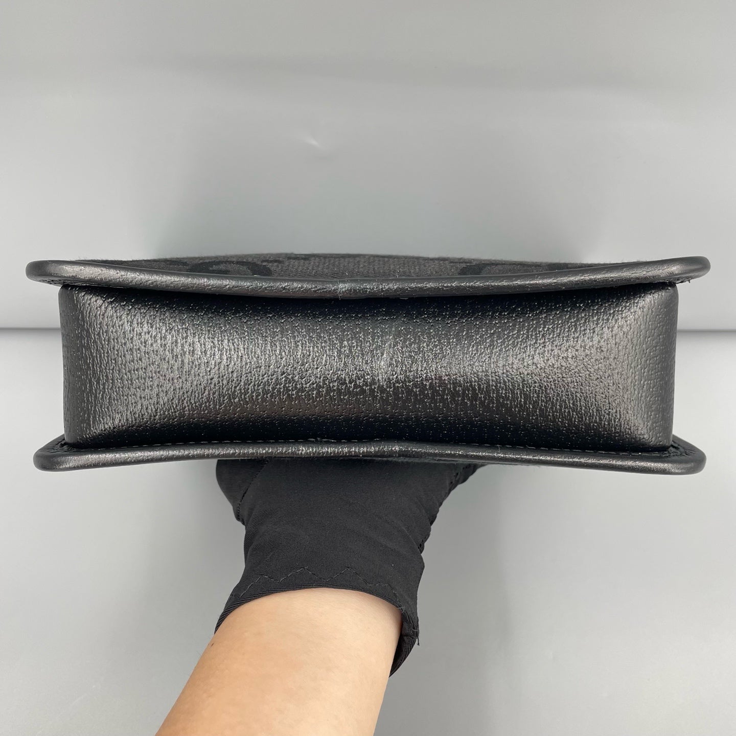 Gucci - Jumbo GG Mini Bag - Coated canvas with leather trim - Black - (mini)