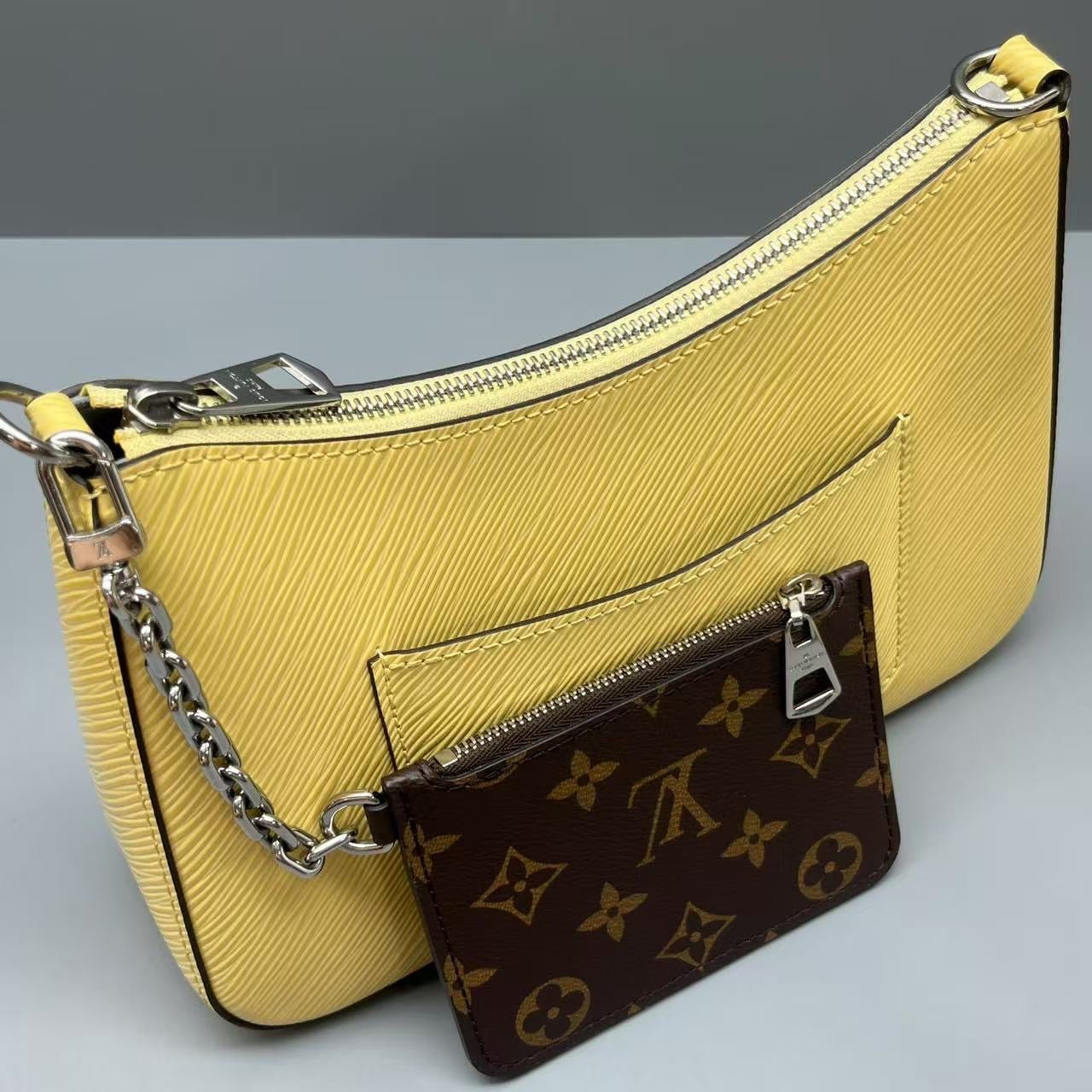 Louis Vuitton - Marelle - Epi leather - Yellow with Silver-Tone Hardware - (small)