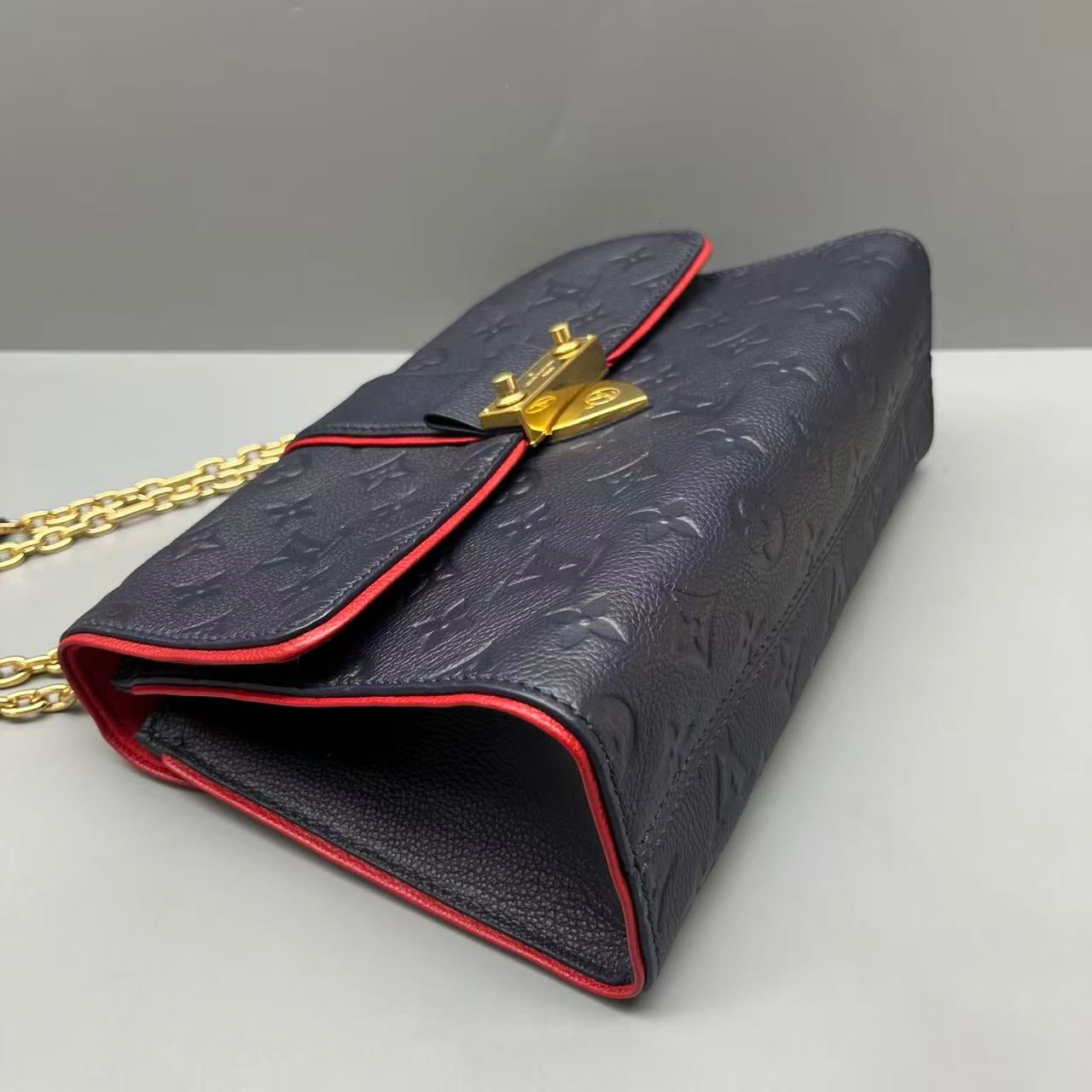 Louis Vuitton - Saint Sulpice PM - Monogram Empreinte leather - Navy with Red accents - (medium)