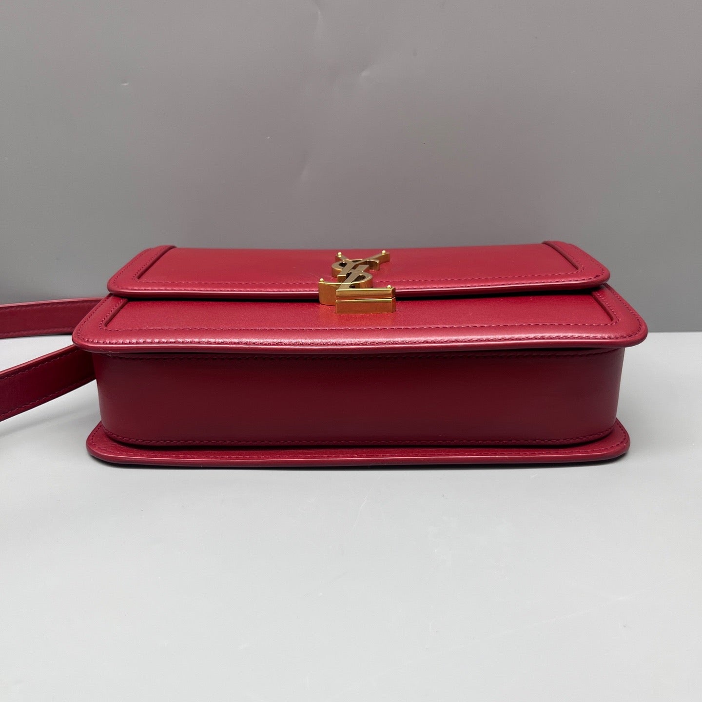 Saint Laurent - Solferino Box Bag - Smooth calfskin leather - Red - (Small)