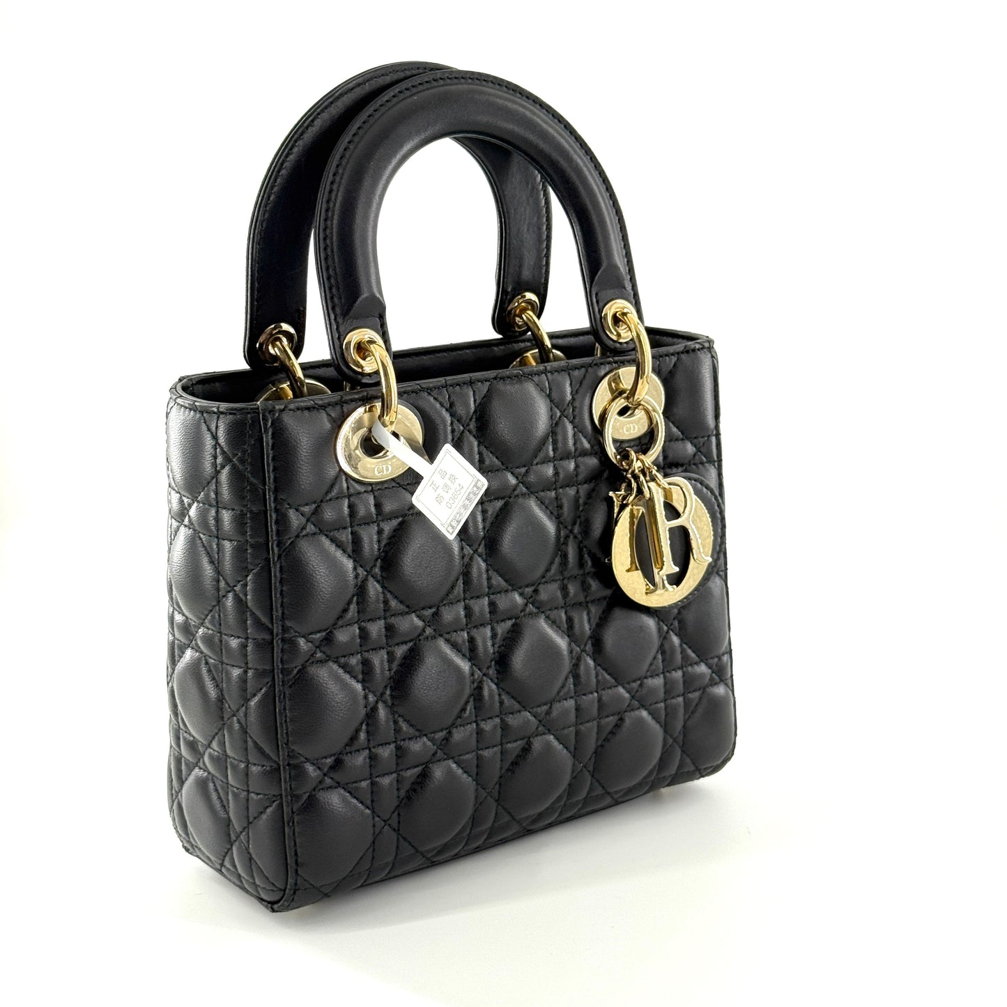 Dior - Lady Dior - Lambskin leather - Black - (small)