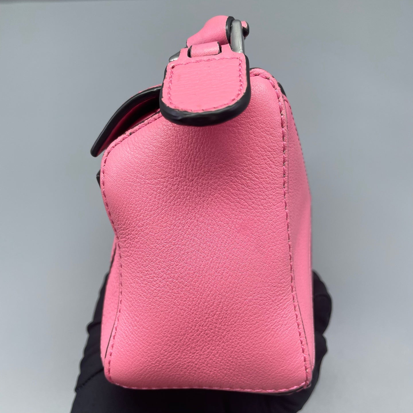 LOEWE - Puzzle Mini Bag - Grained calfskin leather - Pink - (mini)