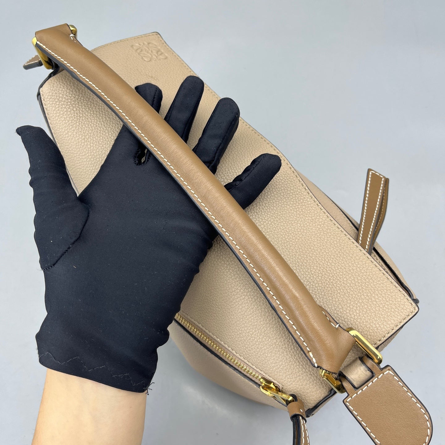 Loewe - Puzzle Bag - Grained leather - Beige - (medium)