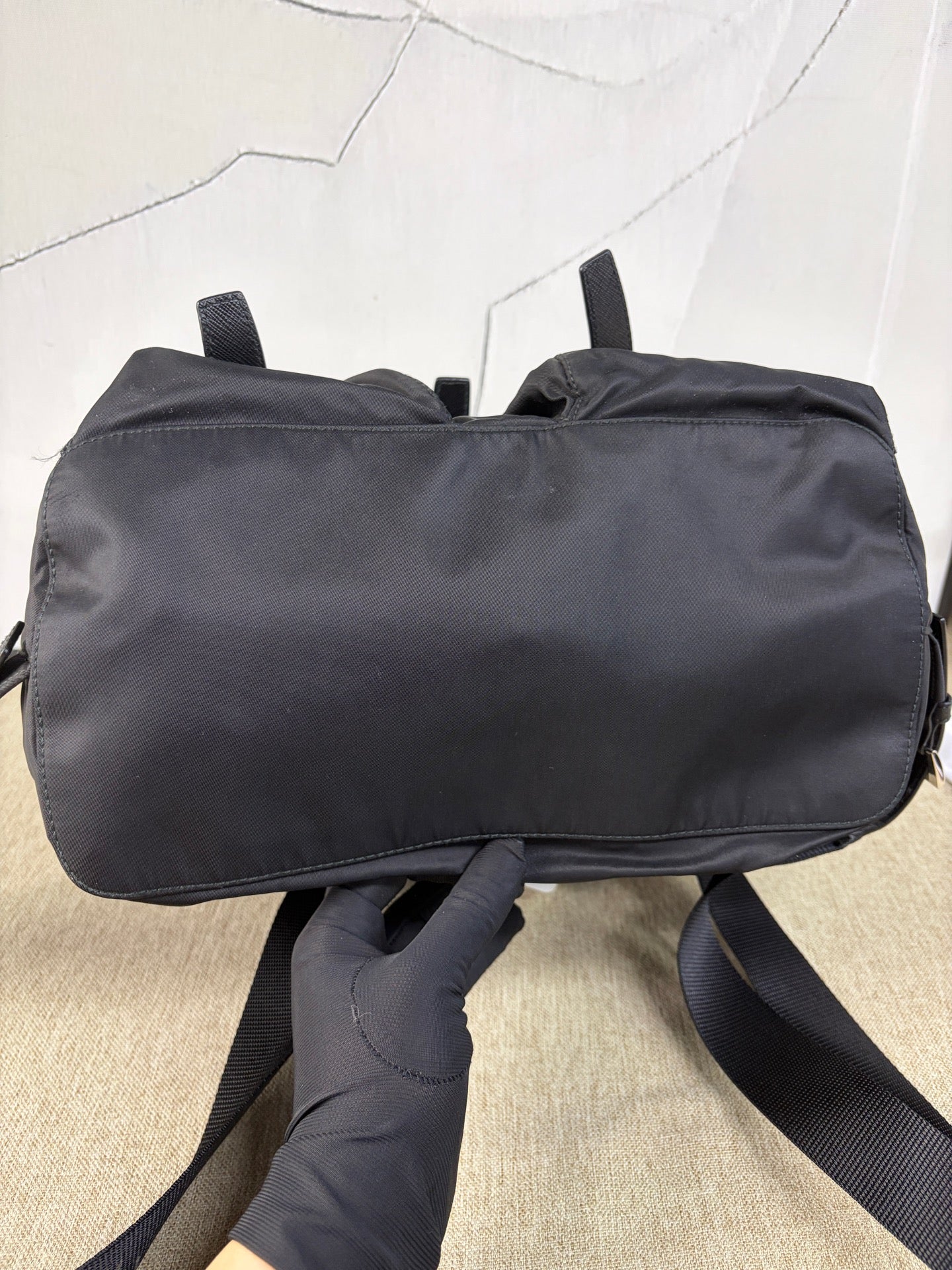 Prada - Robot Backpack - Nylon with Saffiano Leather Trim - Black - (medium)