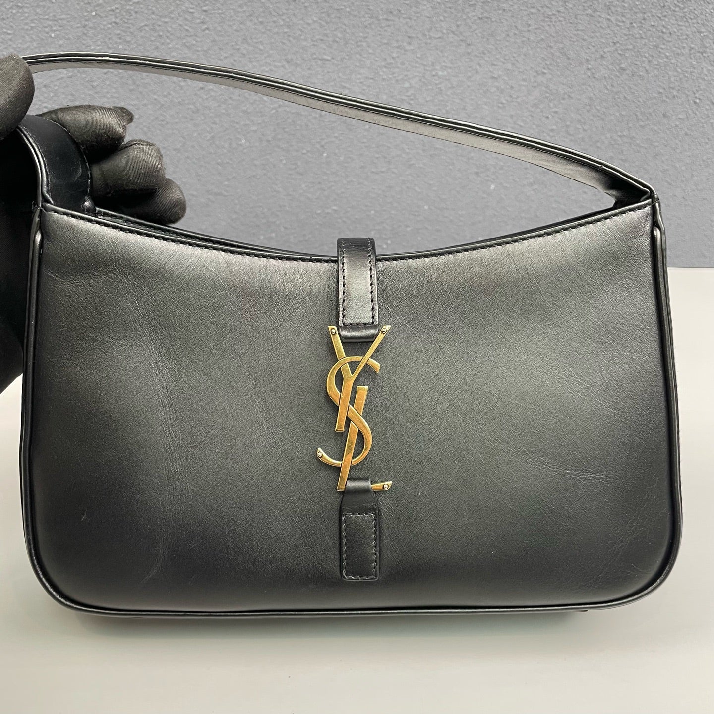 Saint Laurent - LE 5 A 7 - Leather - Black - (mini)