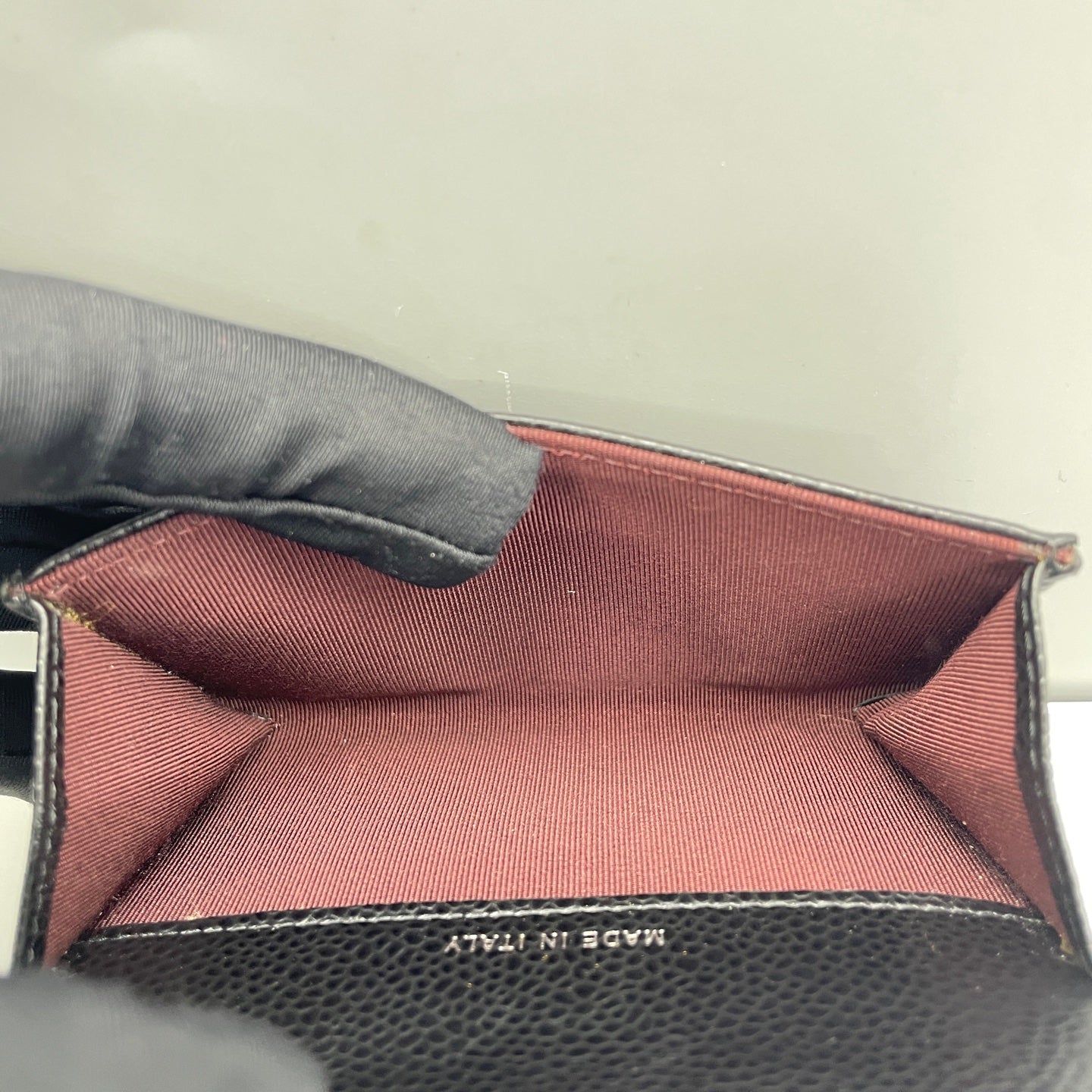 Chanel - Classic Quilted Card Holder - Grained calfskin leather - Black - (small)