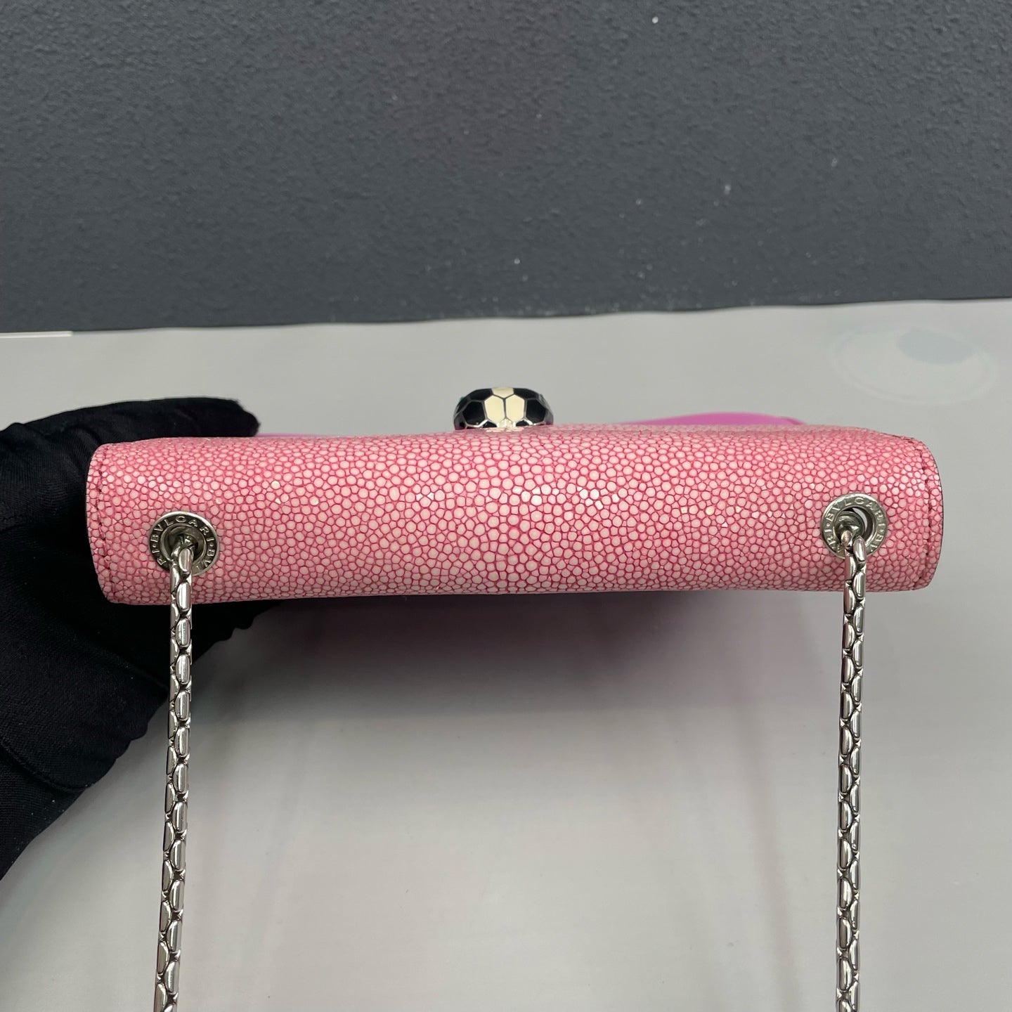 Bvlgari - Serpenti Forever - Stingray leather and Calfskin leather - Pink - (small)
