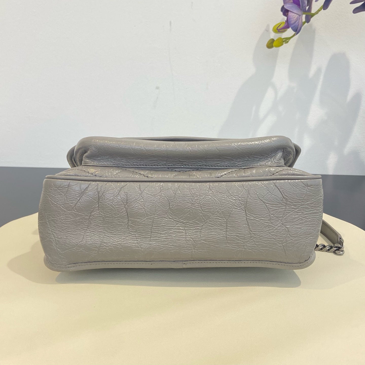 Saint Laurent - Niki Medium - Leather - Grey - (medium)