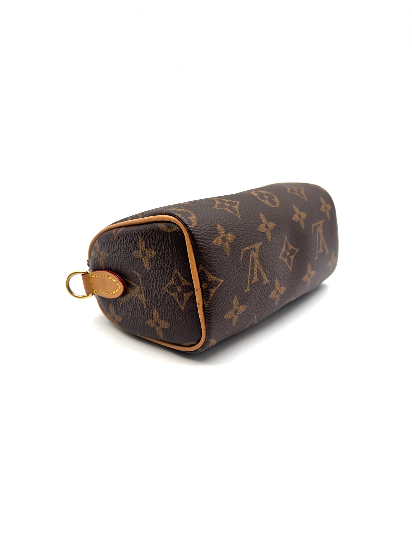 Louis Vuitton - Speedy Nano - Monogram coated canvas with natural cowhide leather trim - Brown - (mini)