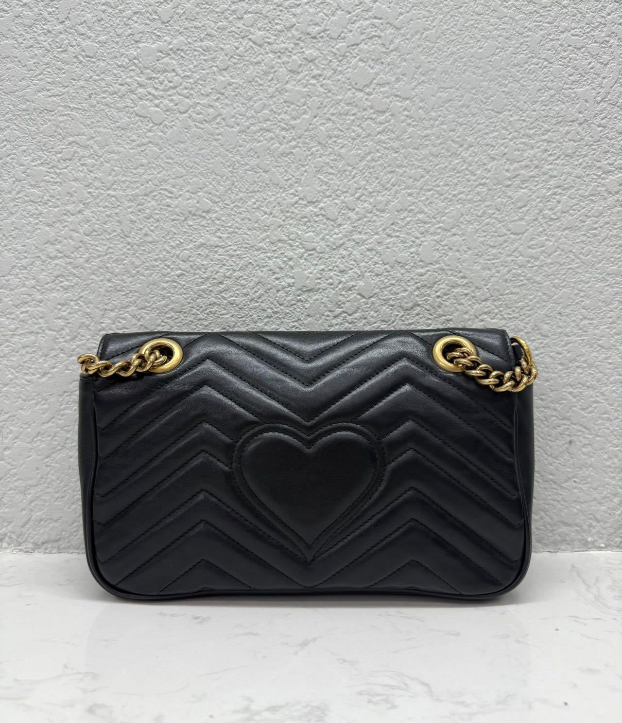 Gucci - Marmont 26 - Leather - Black - (medium)