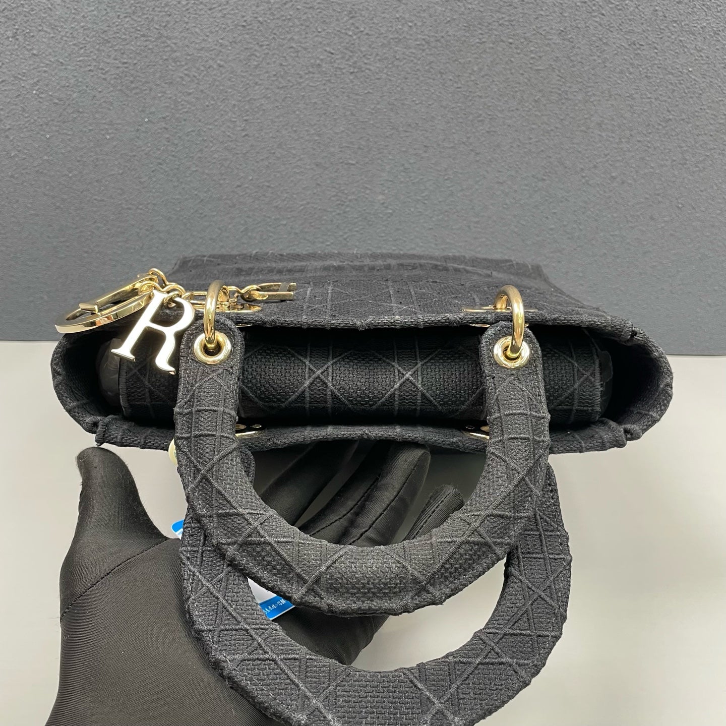 Dior - Lady Dior - Embroidered cloth - Black - (Small)