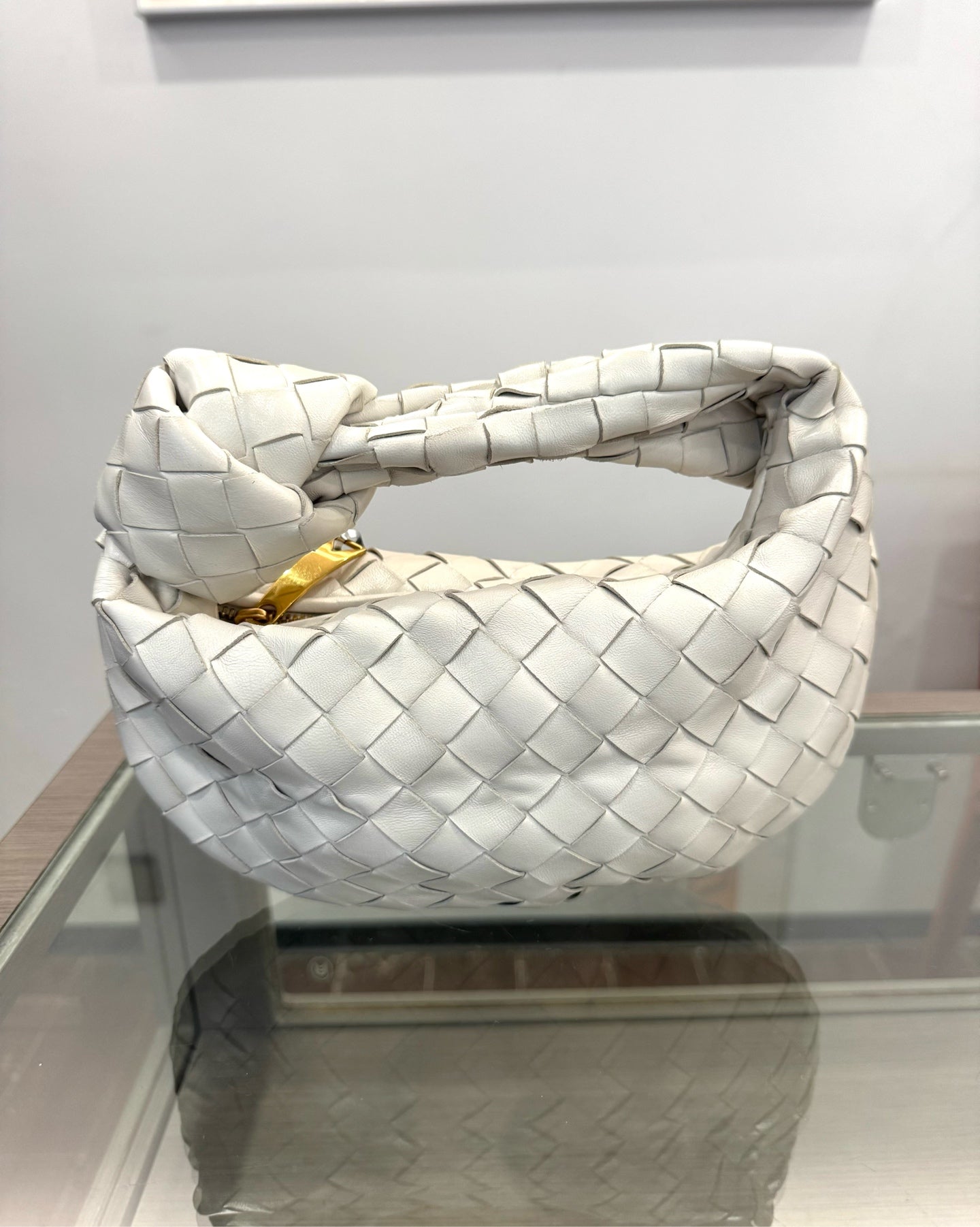 Bottega Veneta - Mini Jodie - Lambskin leather - White - (mini)
