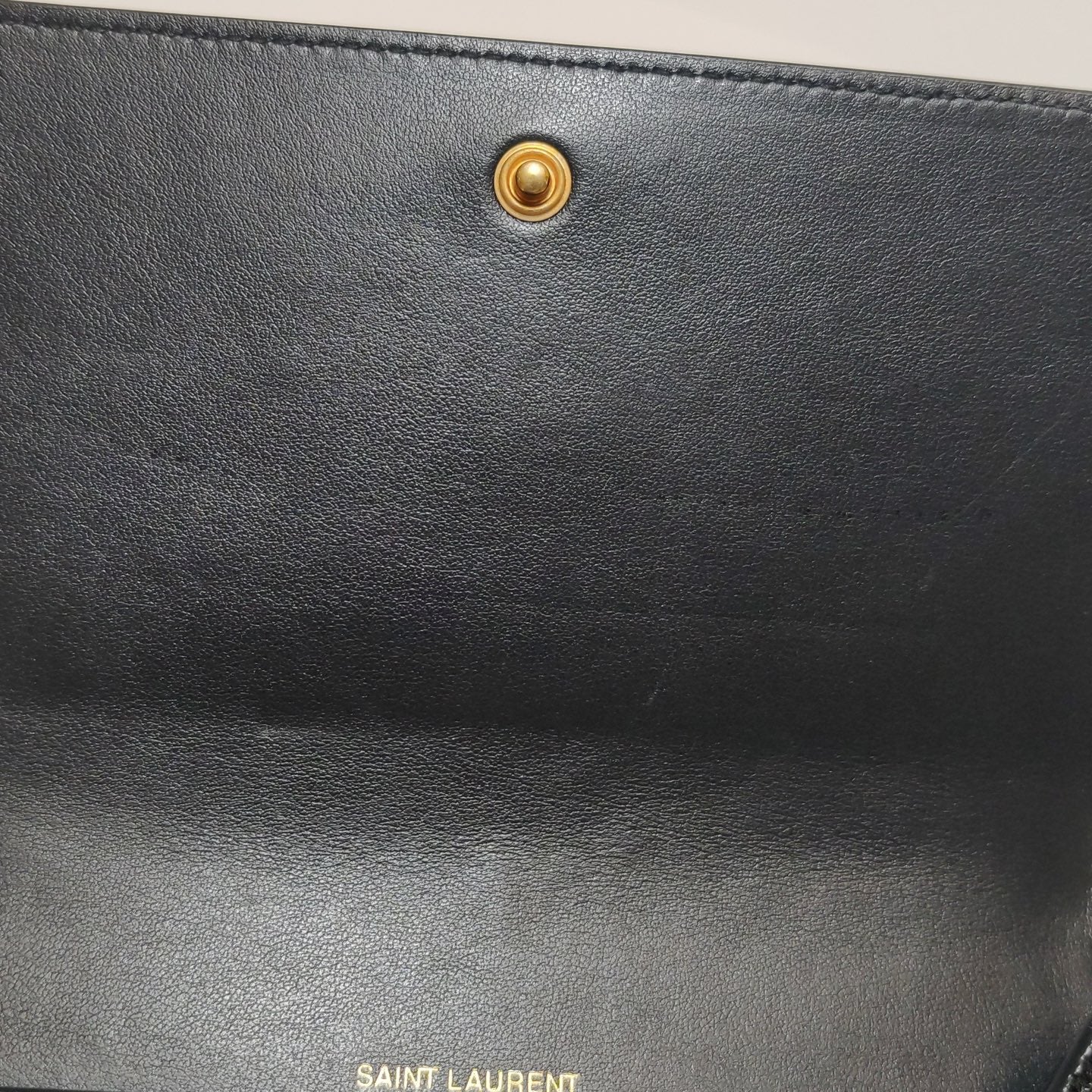Saint Laurent - Monogram Chain Wallet - Leather - Black - (mini)