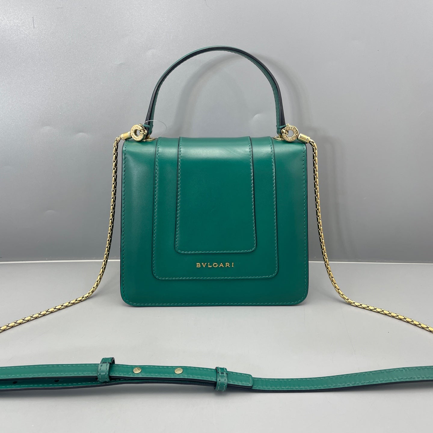 Bvlgari - Serpenti Forever Accordion Bag - Leather - Green - (small)