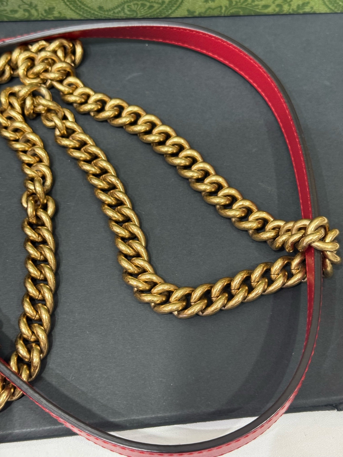 Gucci - GG Marmont Mini - Leather - Red - (mini)